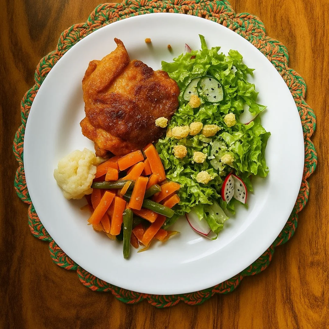 Marmita fit real do Bistrô Menu com frango grelhado e legumes